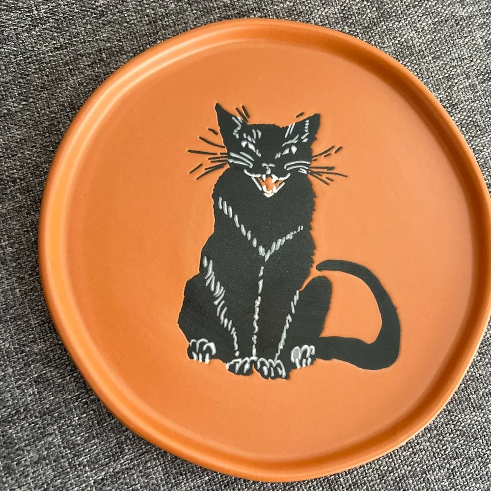 Target Threshold Halloween 2023 Small Plates Set of 4 Skull Cat Ghost Pumpkin